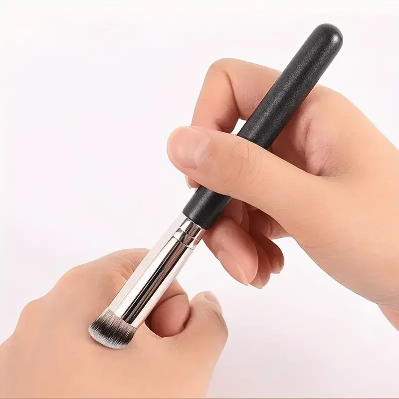 Brocha correctora de base, brocha para colorete para contorno de nariz, brocha de maquillaje densa perfecta para los ojos, regalos ideales y viajes convenientes
