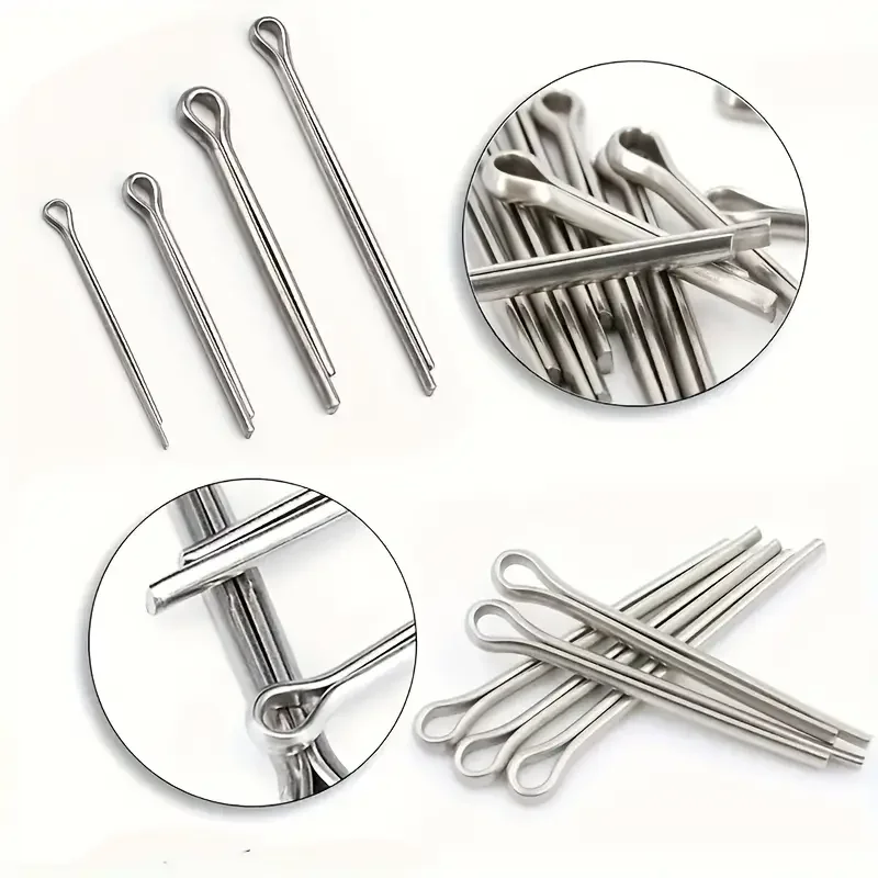 175 Stück Splitter Split Pins Splitter Befestigungen verschiedene Größen verzinkter Stahl Hard Case Link Split Splint Pin hohe Qualität