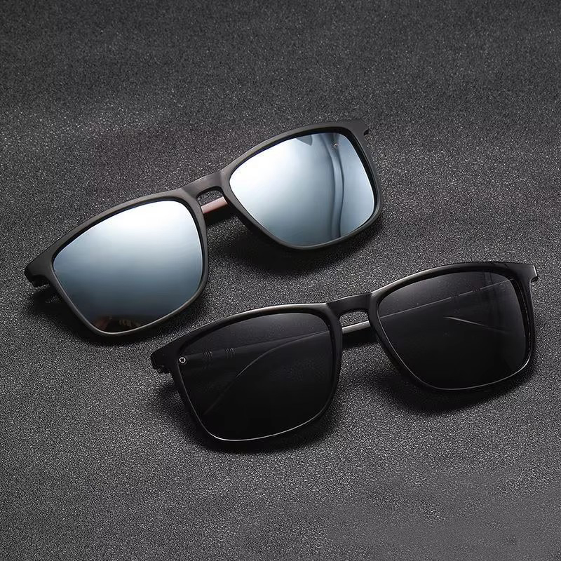 New Classic Fashion Polarization Sunglasses Men's And Women's Square Large Frame Driving Fishing Glasses