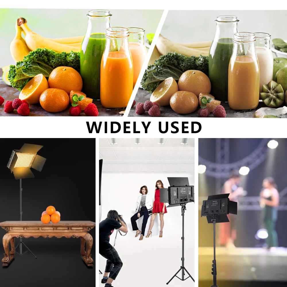 Nagnahz U800/U600 LED lampe de Studio Photo pour Tiktok Youbute jeu en direct éclairage vidéo 40W/50W Portable enregistrement vidéo photographie panneau lampe