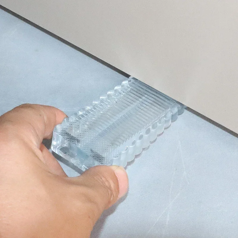 Siliconen Deurstopper Wedge Veiligheidsstoppers Herbruikbaar Schokabsorberend Thuiskantoor Anti-map Handdeurstopper Anti-collision Stop