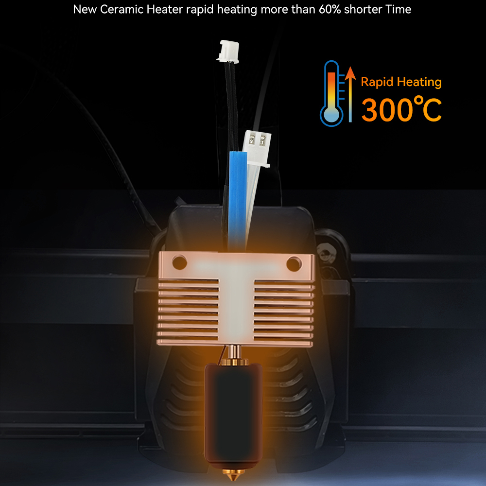 For ELEGOO Neptune 4 Max Hotend Kit Heatbreak Heater Cartridge 24V Thermistor Heating Block Extruder Head For Neptune4 Plus Part