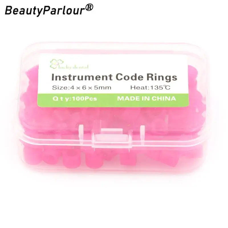 100PCS/box Multi-Color Silicone Dental Instrument Color Code Rings Autoclavable Disinfection Orthodontic Circle Universal