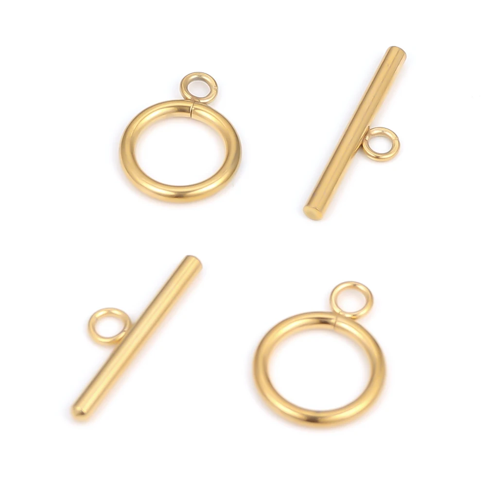 5 ชุดสแตนเลส OT Clasp สลับ Clasps สําหรับเครื่องประดับ DIY ทําสร้อยคอตัวเชื่อมต่อสร้อยข้อมือตะขอหัตถกรรมอุปกรณ์เสริม