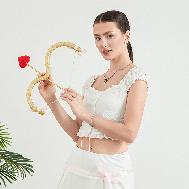 เด็กใหม่กามเทพ Bow และ Arrow ชุดวันวาเลนไทน์กามเทพเครื่องแต่งกาย Party Favors สําหรับเด็กวัยหัดเดินเด็กขายร้อน