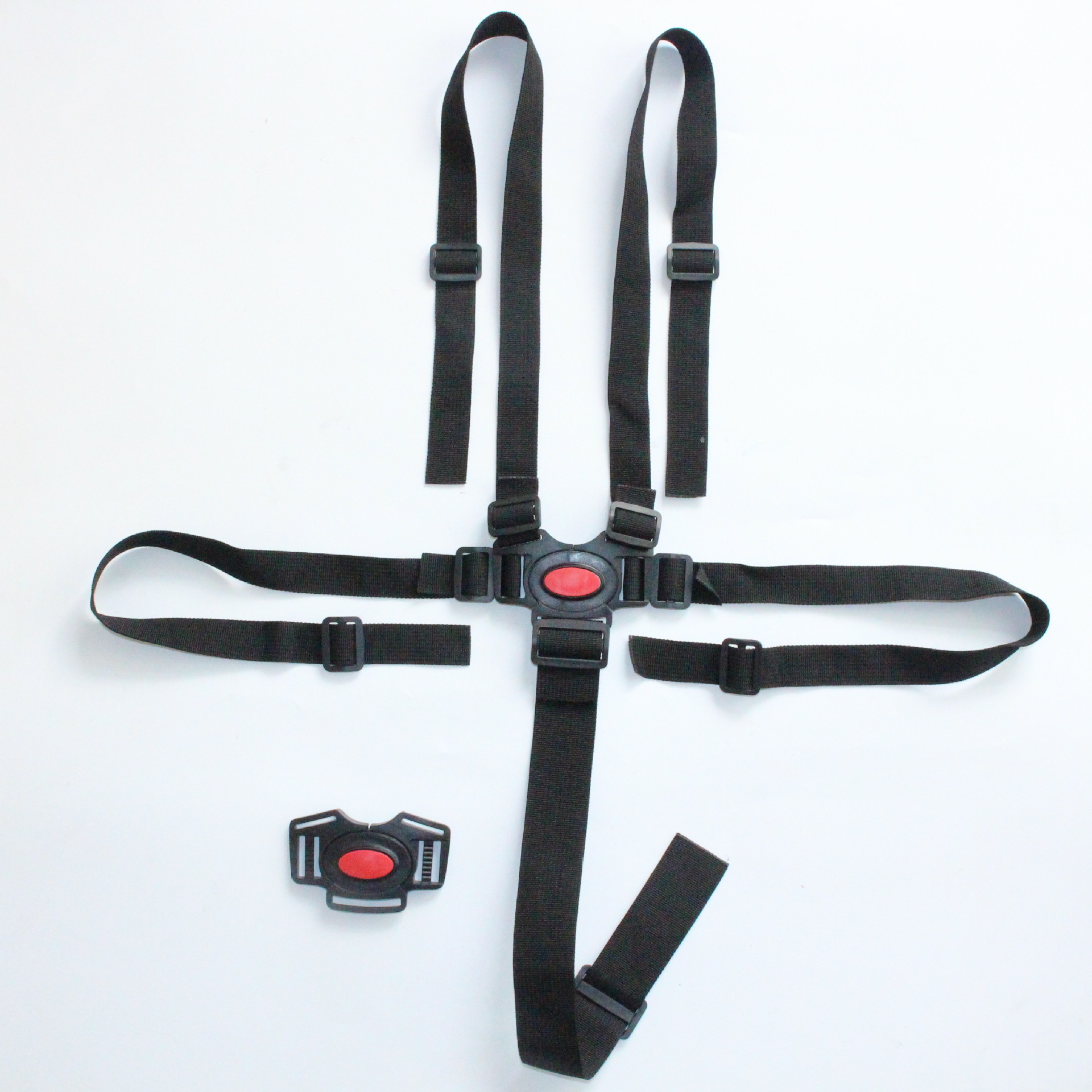 Cinturón de seguridad para bebé, arnés de 5 puntos, cinturones para silla de alimentación de comedor, cinturón Universal de protección para bebé, asiento para el almuerzo, cinturones fijos para dormir en coche