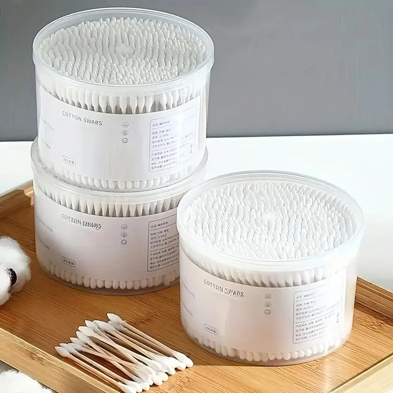 Hisopos de algodón desechables multiusos para eliminación de maquillaje y limpieza de oídos