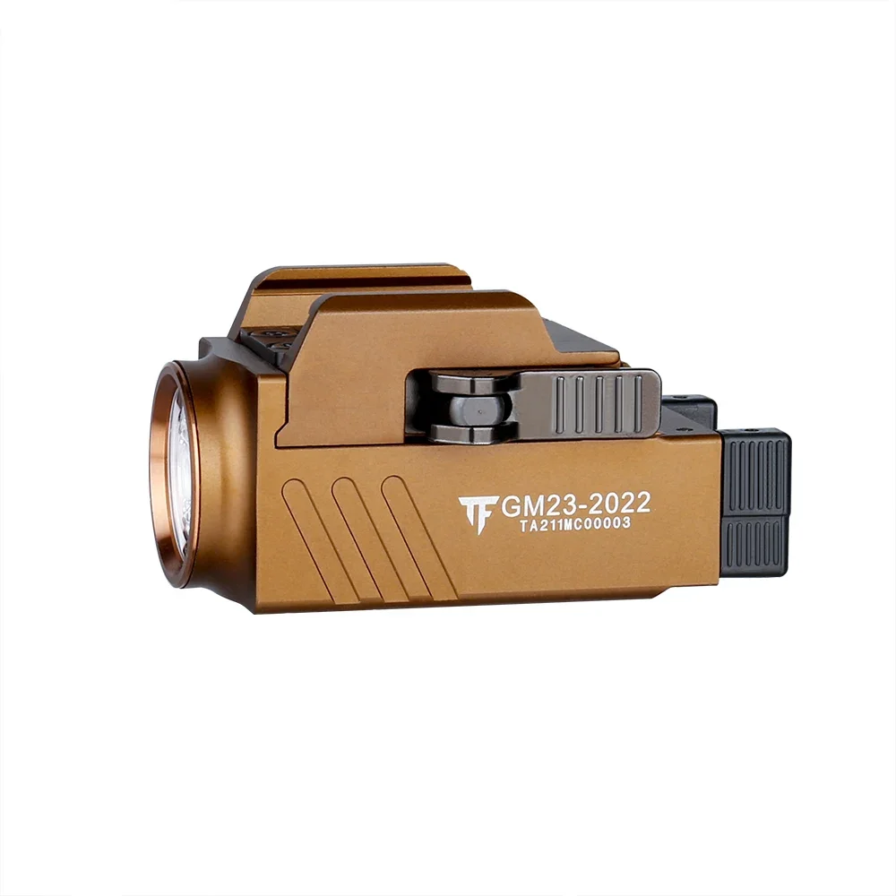 Lanterna LED tática TrustFire GM23 800 lúmens GL0ck Lanterna recarregável USB montada em trilho leve