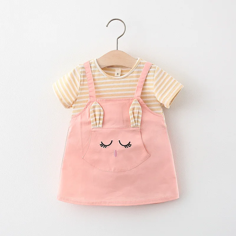 0〜3歳の女の子のための半袖のプリンセスサマードレス