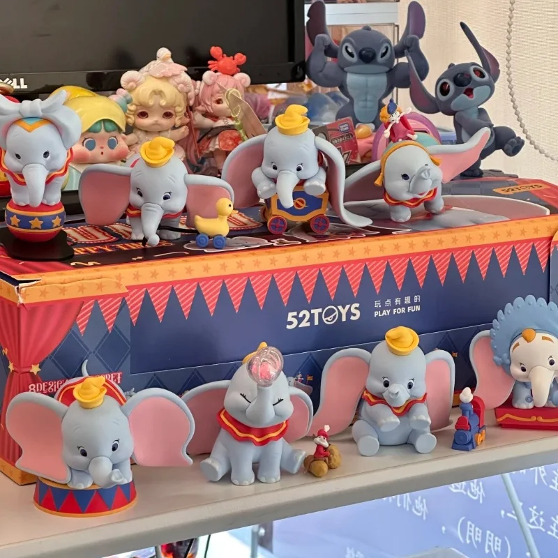 Original Dumbo Happy Time Series Blind Box Animation Anime Figure Modle Kawaii Decoration Collection Toys Figurine Day Gift