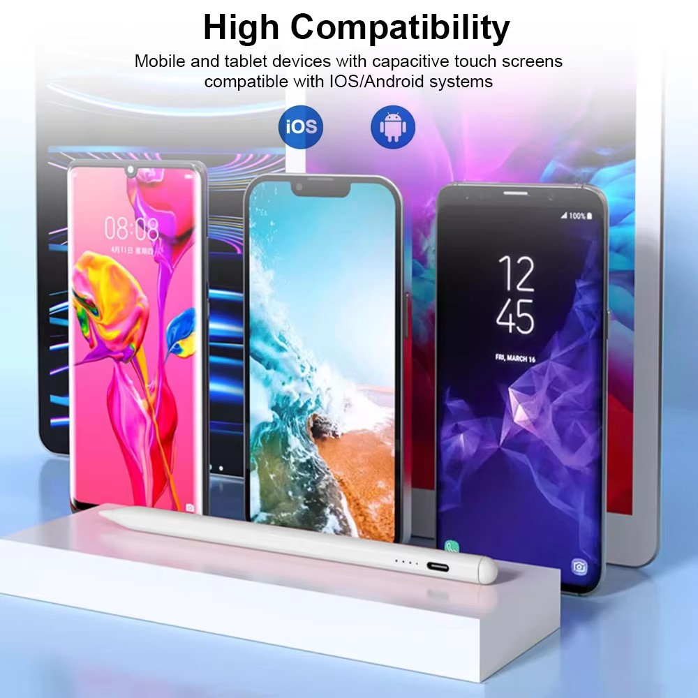 Caneta stylus universal com caixa para android ios windows touch pen para ipad apple lápis huawei lenovo samsung telefone xiaomi stylus