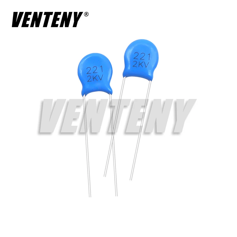 Condensador cerámico de alto voltaje, 20 piezas, 2KV, 15PF, 22PF, 100PF, 120PF, 150PF, 220PF, 330PF, 470PF, 680PF, 1NF, 1.5NF, 2.2NF, 3.3NF, 4.7NF, 10NF