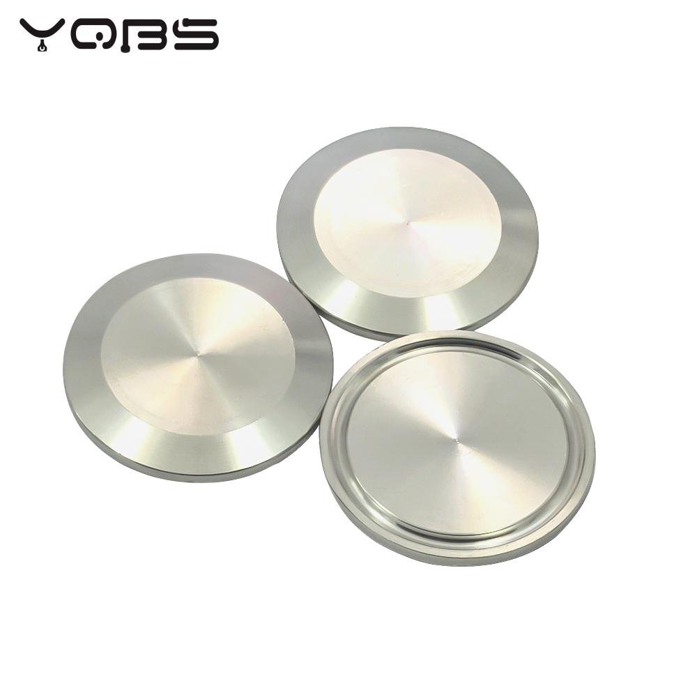 YQBS Санитарная торцевая заглушка Заглушка с тройным зажимом Фланец с наконечником из нержавеющей стали SUS SS 304 Заглушка