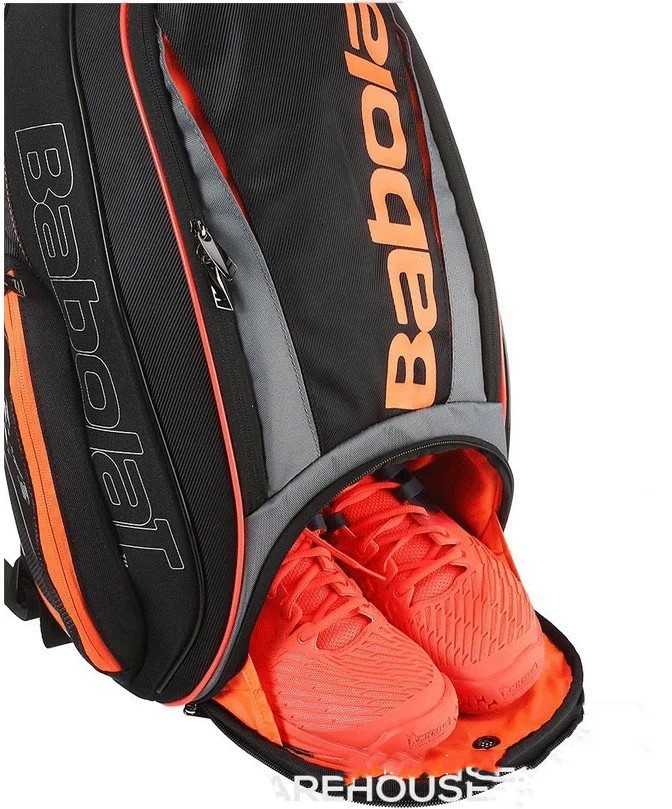 BABOLAT กระเป๋าไม้เทนนิสแบบพกพาผู้ใหญ่เด็ก Unisex Court ไม้เทนนิสกระเป๋าเป้สะพายหลัง Ball อุปกรณ์เสริมกระเป๋าเดินทางไหล่กระเป๋า