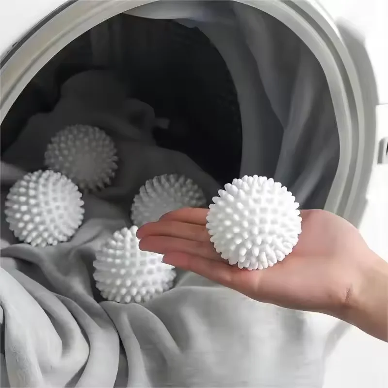 Sfera per bucato in silicone da 6 pezzi, sfera per bucato a tamburo anti-fouling, prodotti essenziali per la pulizia per il bagno di casa riutilizzabile per lavanderia
