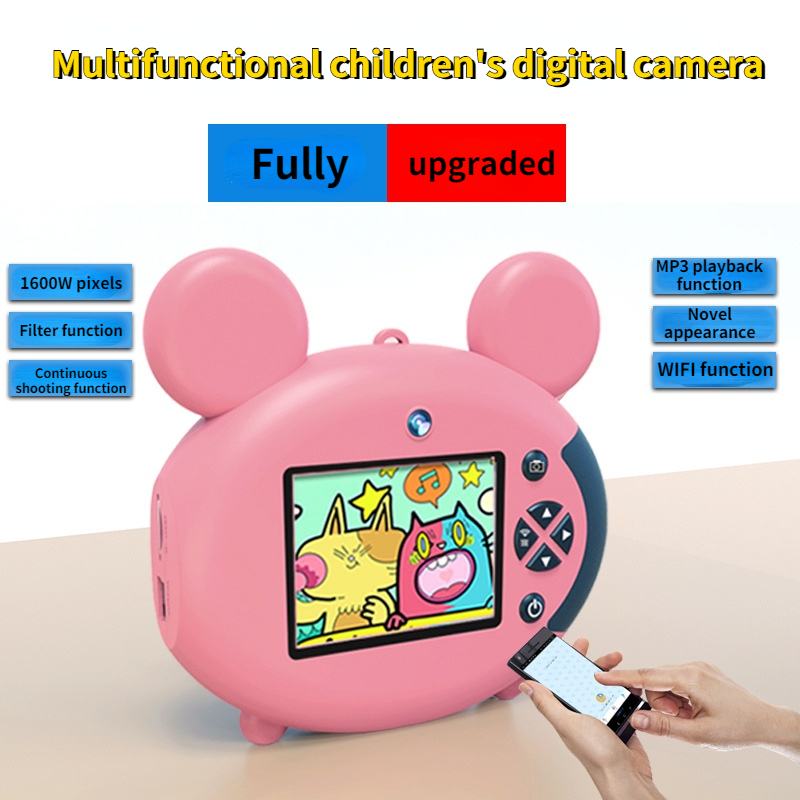 2.3-inch Children's mini digital camera with a screen high-definition sports mini camera video camera birthday gift