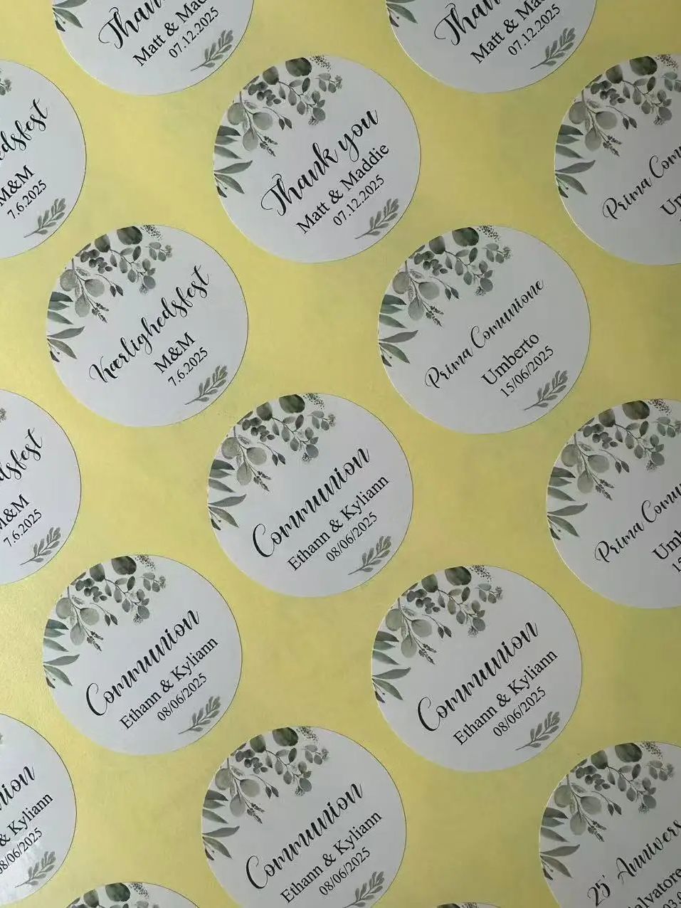 Custom Design Stickers for Any Occasion - Upload Logo/Photo to Create Personalized Decals, Event Decor & Gift Labels