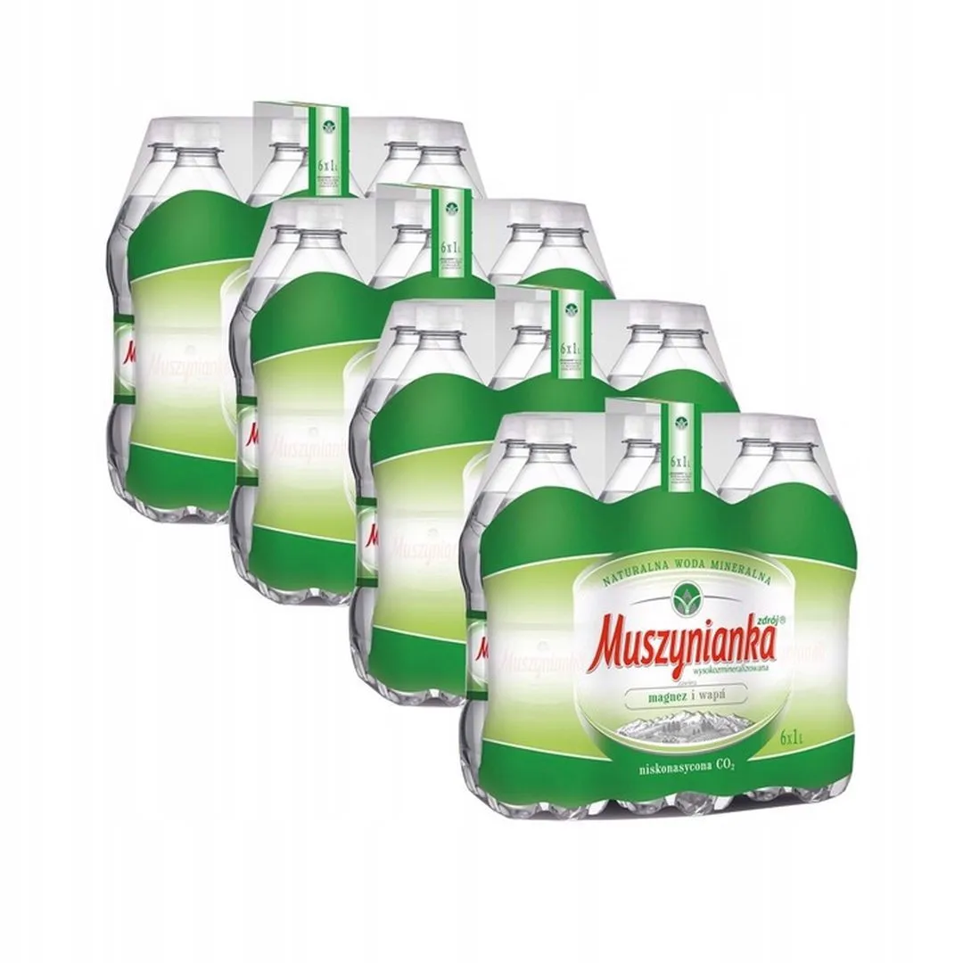 Muszynianka zdrój Naturalna woda mineralna wysokozmineralizowana niskonasycona CO2 1 l x 24 sztuk