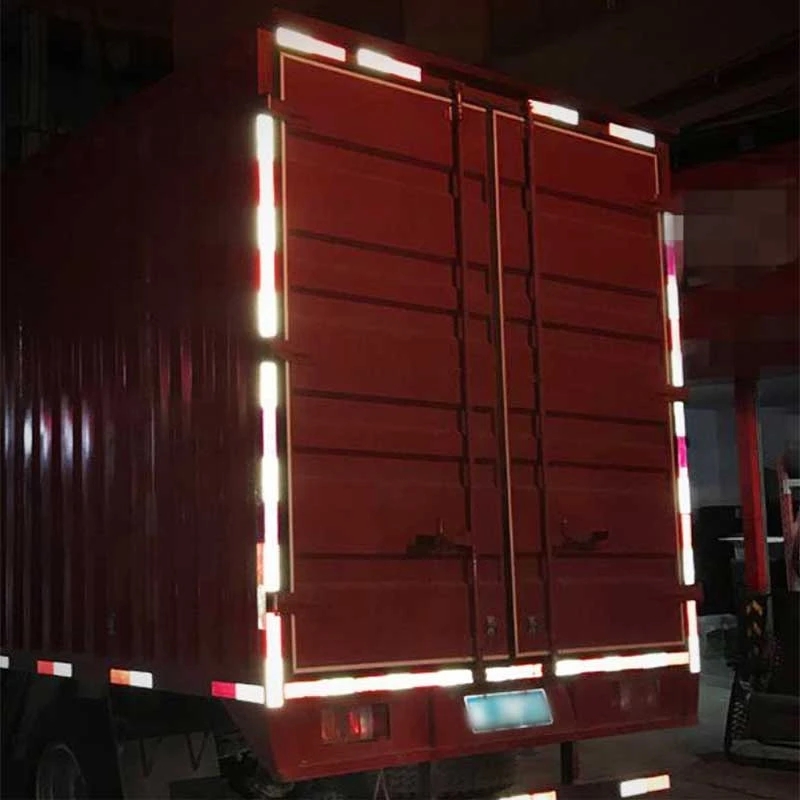 Adesivi per targa di avvertimento riflettente notturno per auto, camion, moto, piastra di avvertimento di sicurezza, riflettore, decalcomanie, accessori per auto
