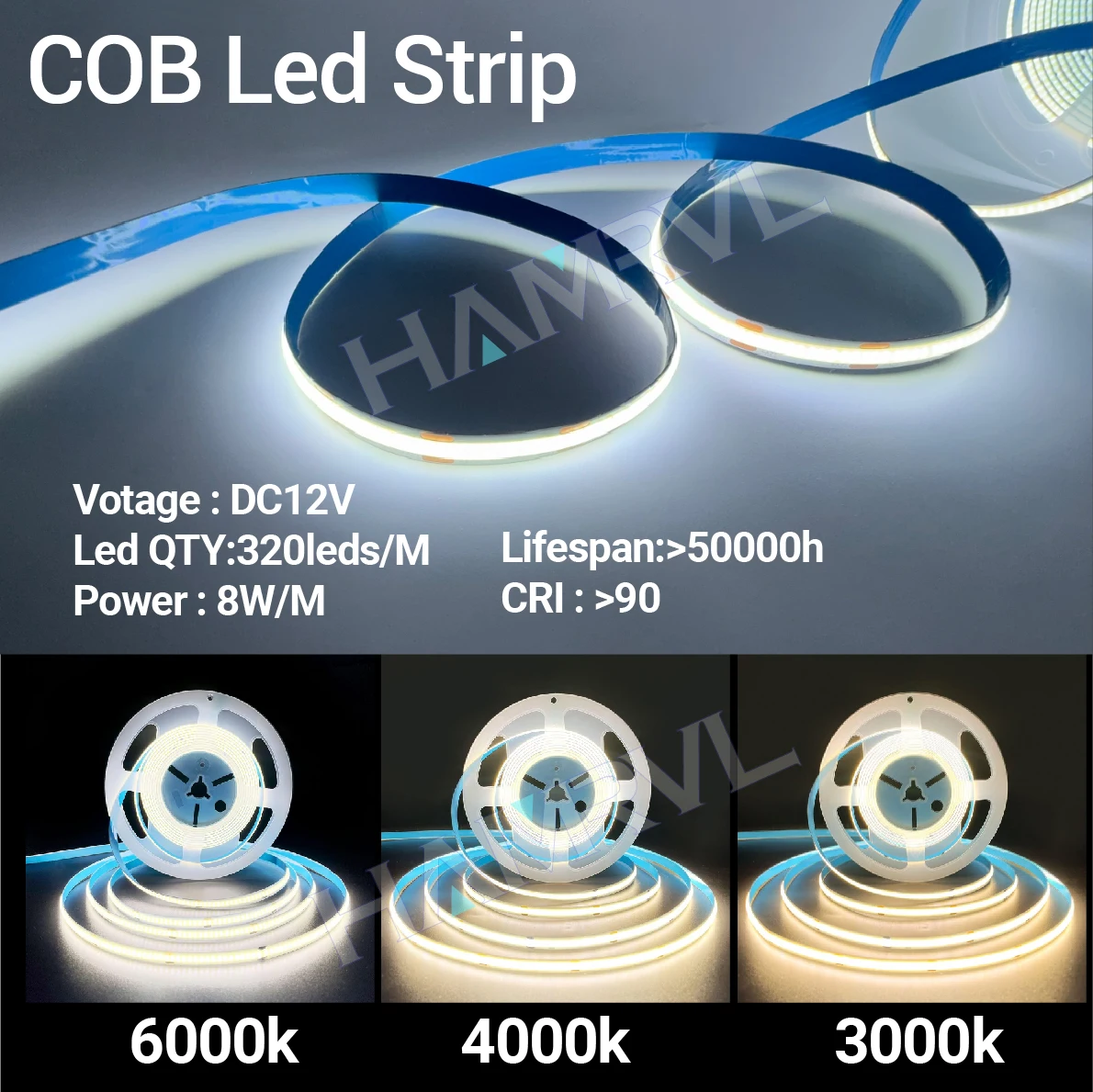 320 LEDS/M DC12V COB LED Streifen Lichter 2M 3M 5M Hohe Dichte FOB Flexible Diode Band licht Linear Dimmbare 12 Volt Hause Dekoration