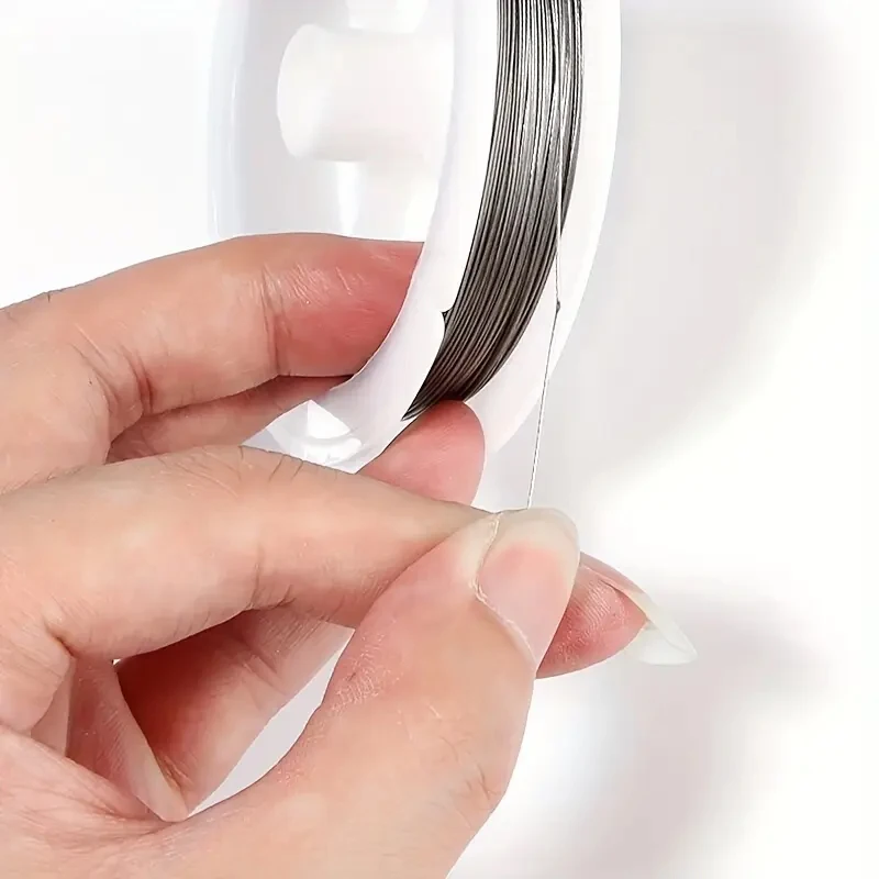 1 rolo 0.3 ~ 1.0mm fio de aço inoxidável fino miçangas corda fio para diy colar pulseiras jóias fazendo diy descobertas