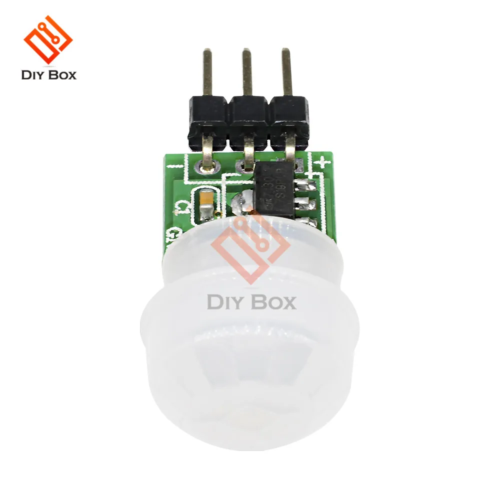DC 5V 12V Mini PIR Sensor de movimiento módulo de interruptor IR infrarrojo Sensor de inducción humana Detector controlador interruptor para luz LED AM312