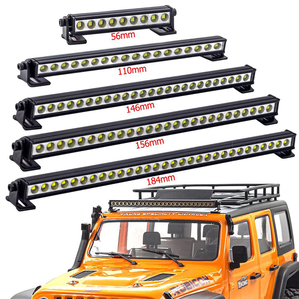 Barra de luz LED superbrillante, lámpara de techo de coche RC para 1/10 RC Crawler Axial Capra SCX10 II 90046 RGT EX86100 TRX6 trx-4 D90