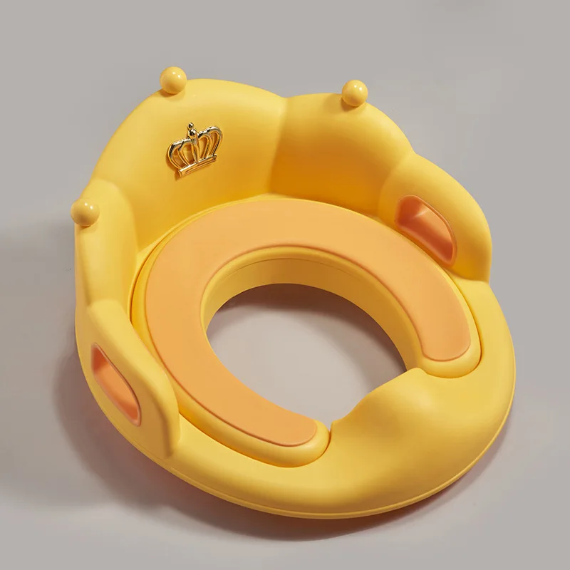 Assento sanitário portátil para crianças, assento de vaso sanitário com coroa para bebês, almofada auxiliar para assento de vaso sanitário, mictório, capa de assento de treinamento