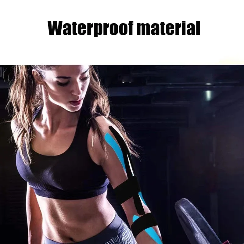 Nuovo nastro kinesiologico recupero atletico nastro elastico ginocchiera sollievo dal dolore muscolare ginocchiere supporto per palestra fasciatura fitness