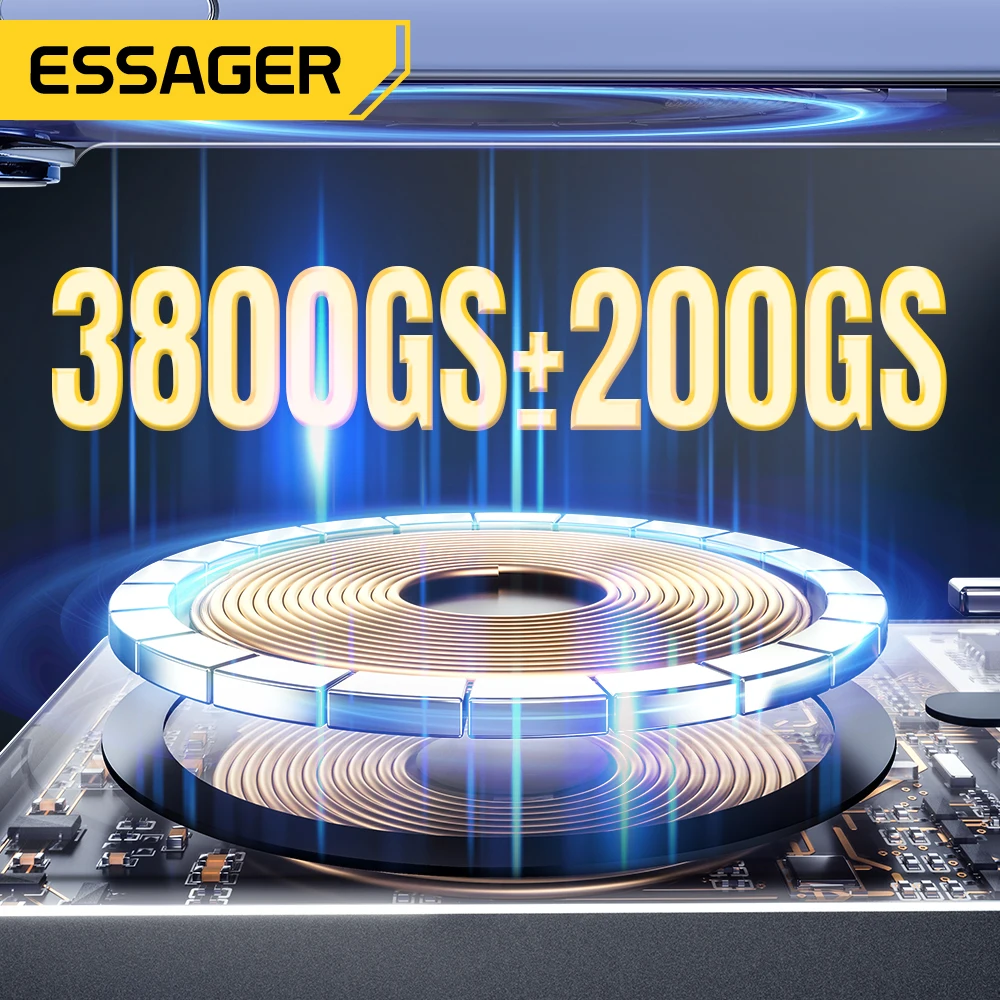 Тонкий беспроводной внешний аккумулятор Essager Power Bank, магнитный, 20 Вт, 5000 мАч, портативный внешний аккумулятор с быстрой зарядкой для Magsafe для iPhone 17 16 15 14