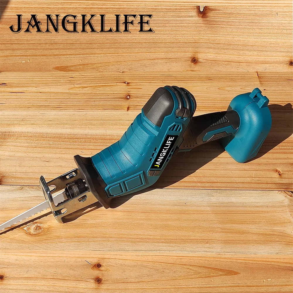 Akku-Säbelsäge, 18 V, einstellbare Geschwindigkeit, elektrische Säge, Holz, Metall, Rohrschneiden, passend für Makita 18 V Akku (ohne Akku)