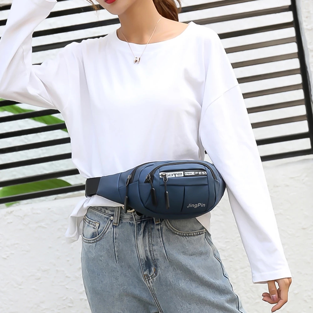 ผู้ชายผู้หญิงเข็มขัดกระเป๋าเอวกระเป๋ากันน้ํา Fanny Pack สําหรับชาย Bum Kangaroo Hip Sack Belly Cross กล้วยไหล่กระเป๋าถือ Canguro