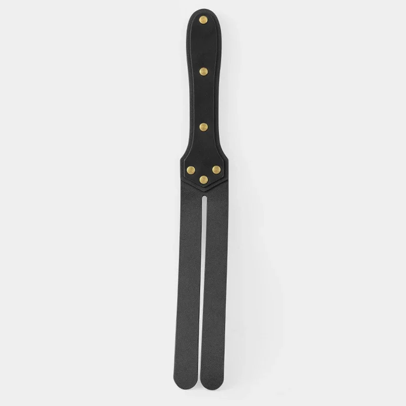 37.5 ซม.2 ชั้นของแท้หนังแส้แส้,Rivet เสริมจับขี่ Crop Party Flogger ขี่ม้า