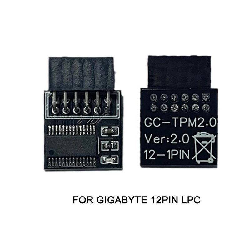 TPM 2.0การเข้ารหัสโมดูลความปลอดภัย Remote Card LPC-12PIN โมดูลสำหรับ GIGABYTE 12PIN LPC TPM2.0 LPC 12 Pin โมดูล