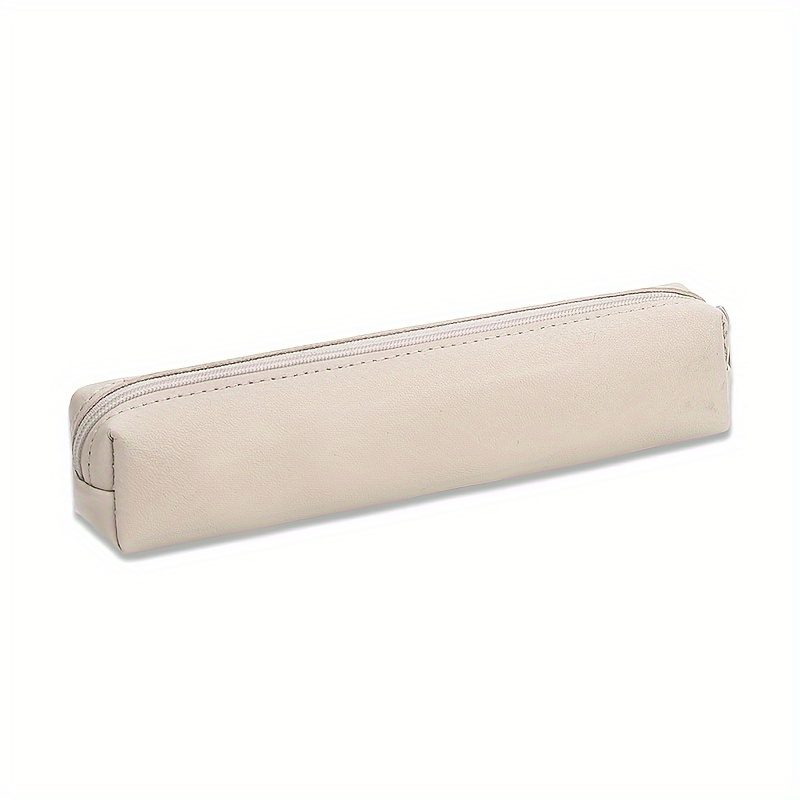 1pc mini bolsa de lápis de maquiagem, estojo de lápis de couro sintético premium: a combinação perfeita de moda e função