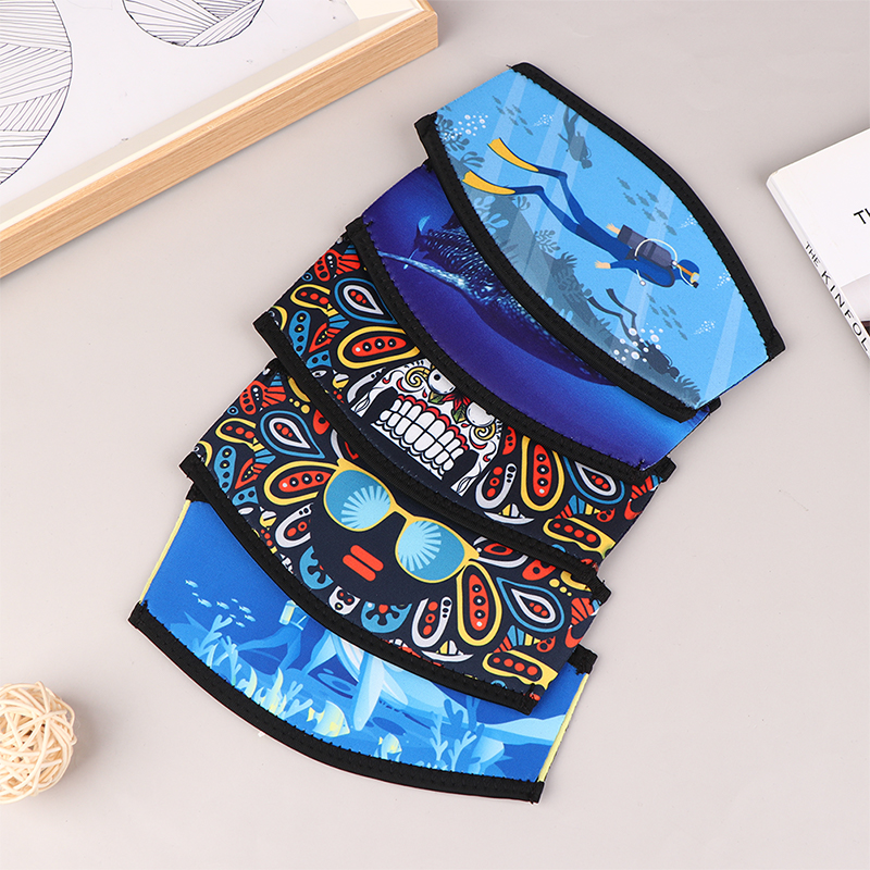 1 unidad de cubierta de correa para máscara de buceo y snorkel, protección acolchada cómoda, accesorios para envolver el cabello, correa para máscaras de buceo