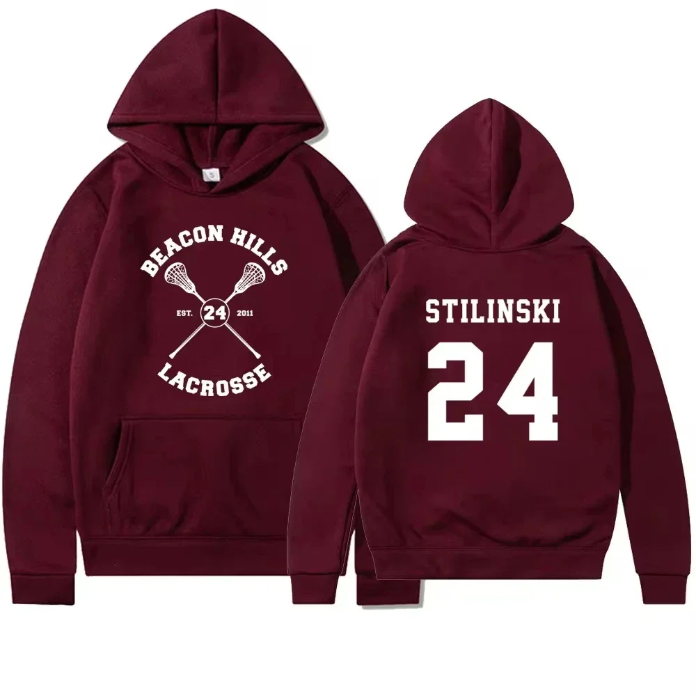Sudadera con capucha de lobo adolescente Beacon Hills Stilinski 24 Lahey McCall jersey programa de televisión Sudadera con capucha sudaderas con capucha de Hip Hop ropa de calle Top