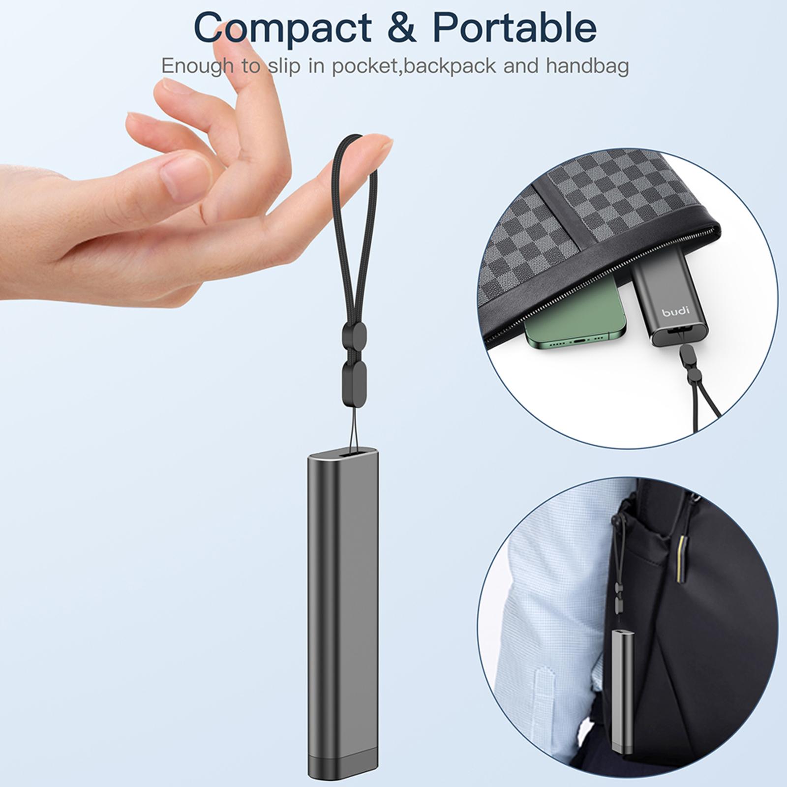 BUDI 30 Slots SD SIM Card Case Holder Multi-function Phone Card Organizer Storage Box Holder Alloy Aluminum