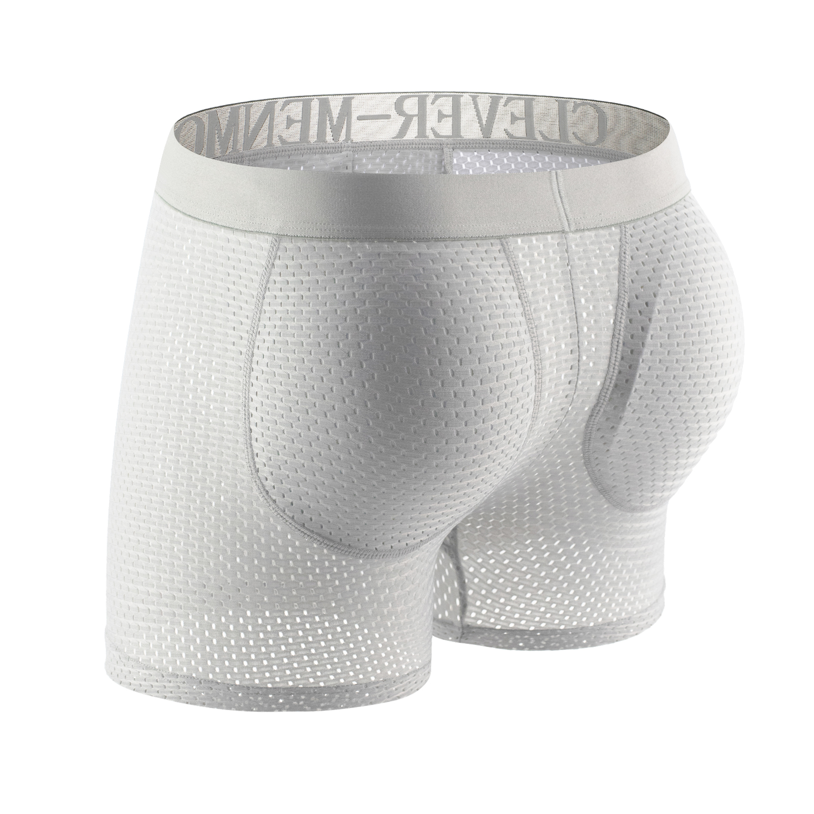 CLEVER-MENMODE seksowna męska bielizna z wypełnieniem siatkowe bokserki pośladki Lifter powiększ tyłek Push Up Pad kalesony sakiewka na penisa majtki