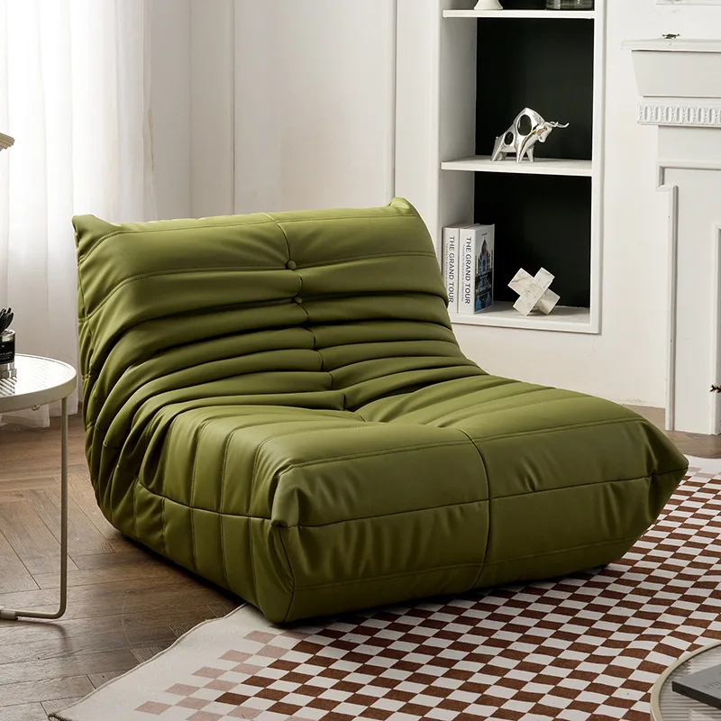 Luxury living room sofa soft suede oversized chair lazy sofa modern living room net red caterpillar technology cloth sofa