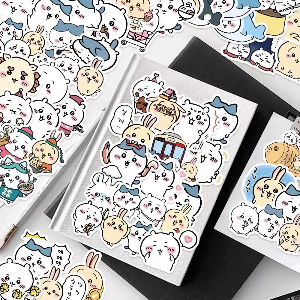 60/100 Stück Kawaii Anime Chiikawa Spielzeug Aufkleber Cartoon Hachiware Usagi Skateboard Laptop Handy Becher Dekorative Aufkleber Geschenke