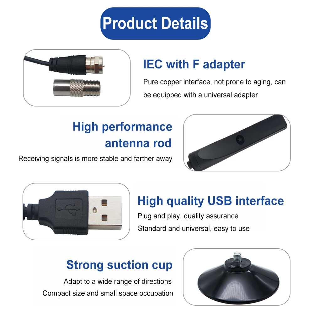 4K UHD Digital TV Antennenverstärker Signalverstärker Indoor 50 Meilen High Gain Signalempfänger Satellitenschüssel Fernseher Empfänger