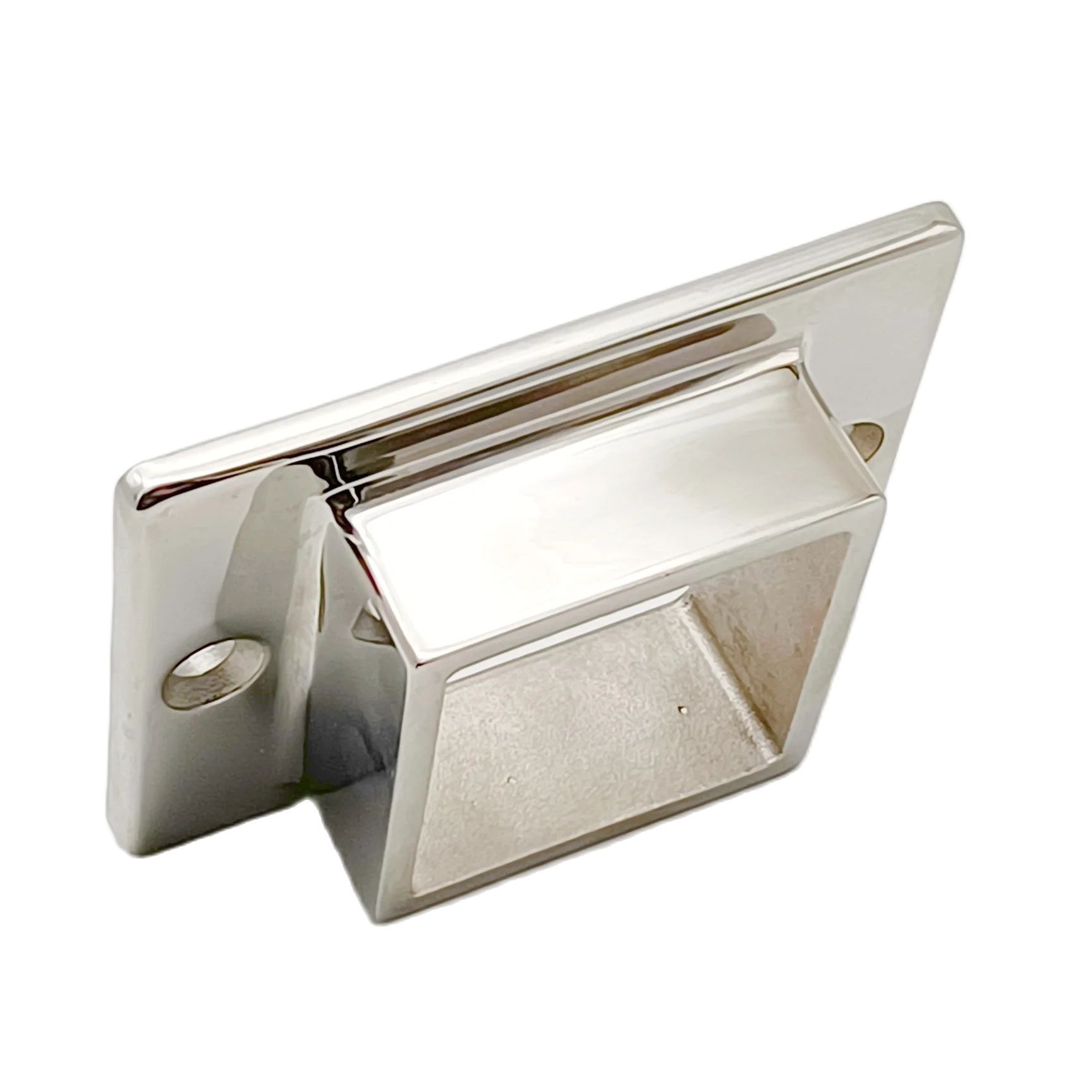 316 สแตนเลสสตีล Handrail ฐานสแควร์หน้าแปลนท่อสําหรับ 38.1 มม.ราวบันไดสแควร์