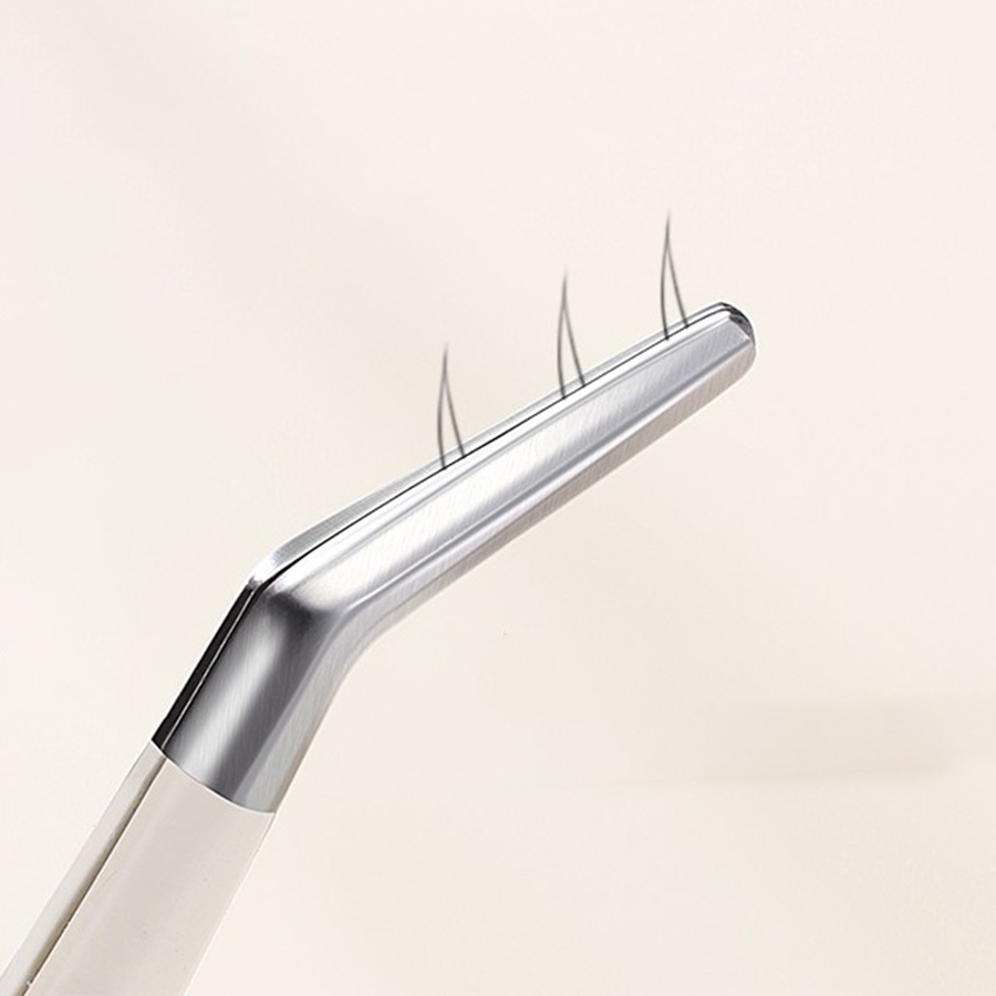 Multifunctional Tweezers Stainless Steel Eyelash Tweezers Grafting False Eyelash Patches False Eyelash Aids Portable Tweezers Be