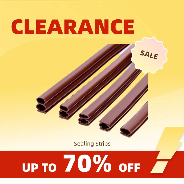 Clearance_6meter Silicone Rubber Sealing Strip Crash 10x6/8/10/12/15mm Soundproof Door Thong Strip Security Door/ Window Sealed 