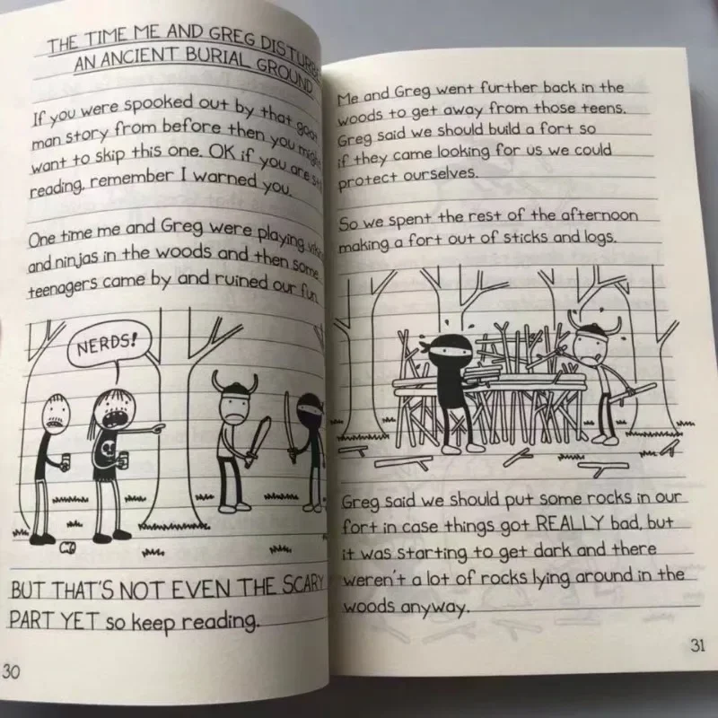 10 เล่ม/ชุด 1- 10/11-20 เล่ม Diary of Wimpy Kid หนังสือภาษาอังกฤษ Diary of Wimpy Kid หนังสือนิยายเด็ก