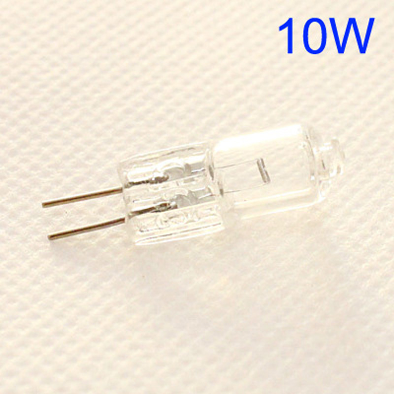 10 pz G4 lampadina alogena 12V 5W 10W 20W 35W 50W G4 lampadine alogene Light Globe Lot JC Bi-Pin lampada LED bianco caldo sostituire lampada a LED