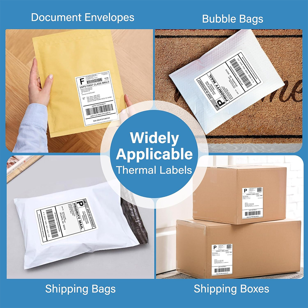 4x6Inch Shipping Labels For Thermal Shipping Label Printer 100/500PCS 100x150mm Thermal Label Paper For Business Express Waybill