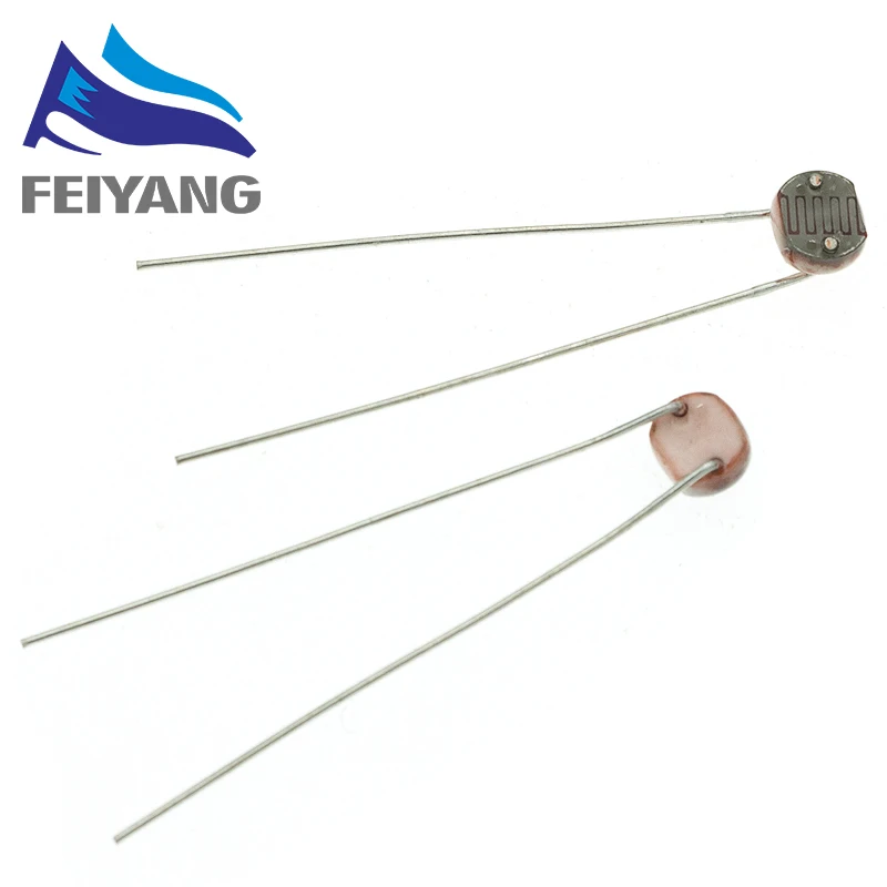 20 piezas LDR foto resistencia sensible a la luz fotorresistor fotoeléctrico PLR 5528 GL5528 5537 5506 5516 5539 para Arduino DIY