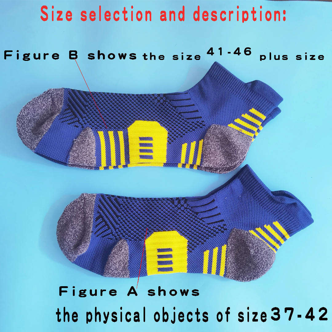3 paar Professionelle Fitness Sport Socken Handtuch Unten Nicht-Slip Lauf Socken Männer Frauen Kurze Schnell Trocknend Basketball-Training sox
